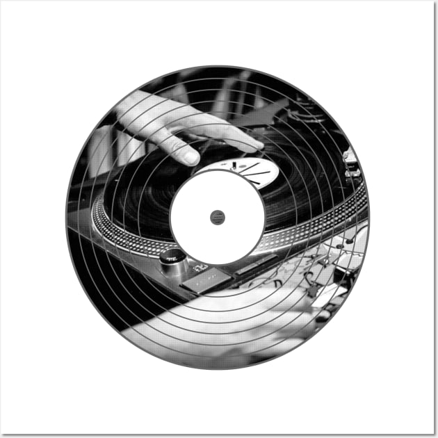 Scratch DJ Vinyl Record Wall Art by analogdreamz